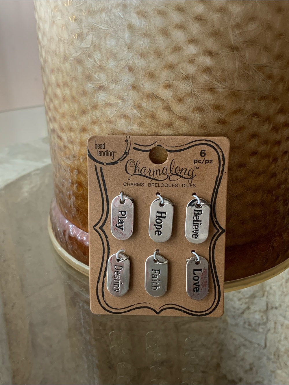Bead Landing Silver Inspirational Word Charms